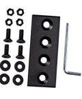 Carbon Splicing Piece Barn Door Track Connector Plate Kit No Fuss Install For Smooth Operation Easy Rail Assembly Track Fixing Bracket