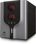 1500 Watt Dual Voltage Power Converter With Built In Stabilizer And Auto Voltage Regulator, front view showing dials