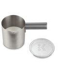 Milk Frother Cup Replacement Part for K-Cafe Coffee Makers 80 Milliliters Hot and Cold Frothing Extra Kitchen Accessory in Nickel