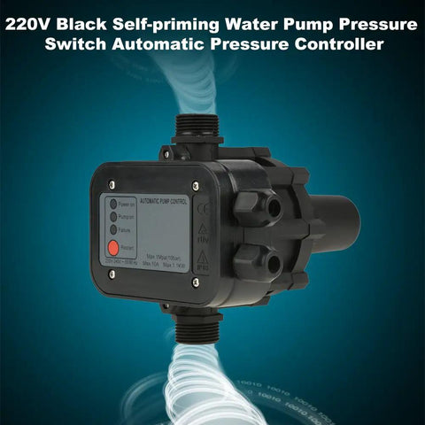 220V Automatic Water Pressure Controller Switch for self-priming, jet, garden, centrifugal pumps, durable construction