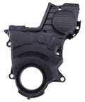 Honda Civic 1.7 Lower Timing Belt Cover With Gasket 2001 2002 2003 2004 2005 Replacement Part, black plastic, front view