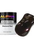 Roll Out This Killer Diamond Red Basecoat Midcoat Gallon Heavy Effect Automotive Paint Ready To Spray Pro Grade Reducer with color sample.