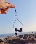 2 Pack Pro Grade Adjustable Tension Flat Line Release Clips For Fishing Kites Downriggers And Lines With Ball Bearing Swivel Thread On Corrosion Resistant Nylon Quick Release For Saltwater And Freshwater Angling, black clip