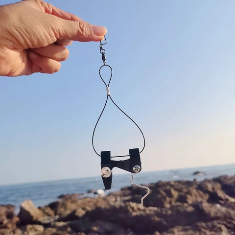 2 Pack Pro Grade Adjustable Tension Flat Line Release Clips For Fishing Kites Downriggers And Lines With Ball Bearing Swivel Thread On Corrosion Resistant Nylon Quick Release For Saltwater And Freshwater Angling, black clip