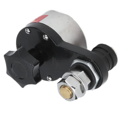 Heavy Duty Magnetic Welding Ground Clamp With Cool Quick Release Off Switch Spring Copper Insulation For Fast And Secure Workpiece Connection on Any MIG Arc Stick Spot Welding Machine Setup, close-up view of switch mechanism.