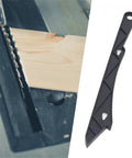 Two Pack ABS Safety Push Sticks For Woodworking Pro Grade Push Blocks next to saw and wood for table saw safety