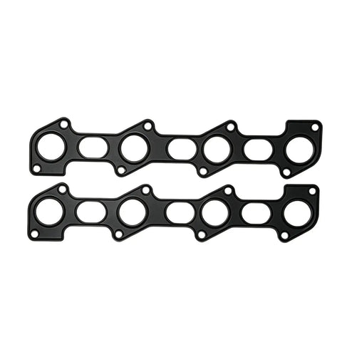 Complete DK Revive Kit #4 With ARP Studs For Ford 6.4L Powerstroke Diesel V8 Engine Rebuild exhaust gaskets set in black.