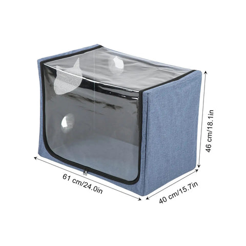 Portable Pet Nebulizer Box For Cats And Dogs With Collapsible Inhalation Chamber, dimensions 61x46x40 cm, Oxford fabric