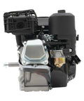 Close-up of a 212cc Gas Engine With Horizontal Shaft 4-Stroke Workhorse For Farm And Industrial Jobs, Hand Start Carburetor