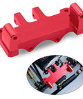 Porous Adjustable RC Servo Mount Bracket For Axial SCX24 Deadbolt C10 JLU Gladiator Bronco Upgrades Aluminum 6061 T6 Red