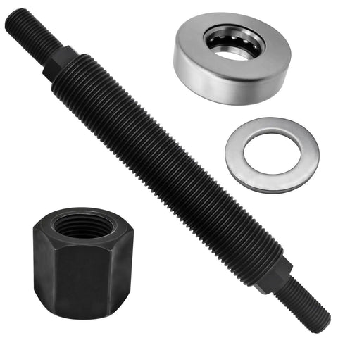 Harmonic Balancer Installation Tool Kit For Chevy SBC And BBC Engines With Threaded Rod Nut Washer And Thrust Bearing Fits Chevrolet 350