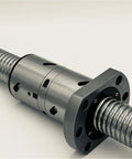 Close-up of Beefy Precision Ballscrew Set 350mm For CNC Machines And 3D Printers With End Machined Ballnut Nut Housing BK BF15
