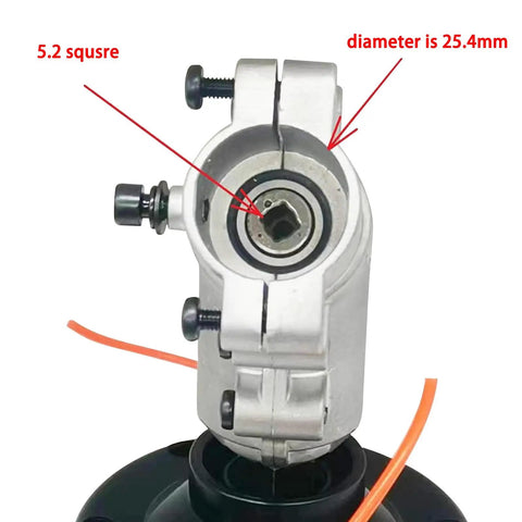 Close-up of Gearbox Gearcase Replacement Spool Kit for MTD Craftsman Ws2200 WC210 WC2200WS205 Troy-Bilt TB25SB, 5.2 square and 25.4mm diameter details