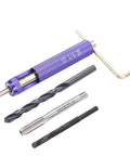 Upgrade Your Gear With This Top Tier Stainless Steel Thread Repair Insert Kit Featuring 50 High Strength Pieces Perfect For Fixing Stripped Threads In Aluminum And Magnesium To Lock Bolts Securely And Boost Durability For Heavy Duty Jobs That Need, purple thread repair kit with drill bit, tap, insert tool and hex key