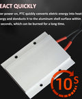 Heavy Duty 12V PTC Ceramic Heating Plate With Aluminum Shell 50W Constant Temperature Thermostatic Heater for DIY Projects
