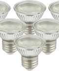 LED PAR16 Spotlight Bulbs 5W Dimmable, 50W Halogen Replacement, E26 Screw Base, 120V, 500Lm Warm White, Pack Of 6