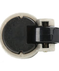 Top view of a single 4 Pack Heavy Duty Leveling Caster Wheels With Threaded Stem, Adjustable Height Casters For Machinery Benches