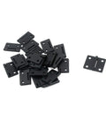 Twenty Four Heavy Duty Black Folding Butt Hinges With Smooth Swivel Function And Included Mounting Screws For Fast Cabinet Fixes and Woodworking Builds That Are Hella Durable And Ready To Roll, shown in a pack of 24.