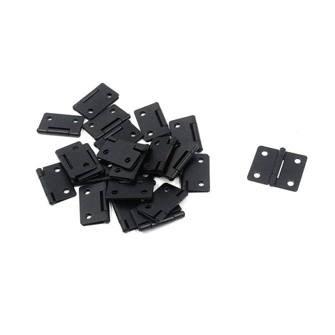 Twenty Four Heavy Duty Black Folding Butt Hinges With Smooth Swivel Function And Included Mounting Screws For Fast Cabinet Fixes and Woodworking Builds That Are Hella Durable And Ready To Roll, shown in a pack of 24.