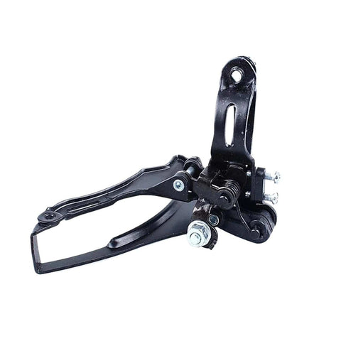 Universal Road And Mountain Bike Thumb Shifter Set For Front Derailleur Gear Change Smooth Shifting Lever, aluminum construction.