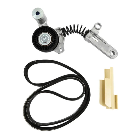Get Your Ride Runnin Smooth With This Serpentine Belt Drive Kit Including Belt Tensioner Assembly And Pulley Replacement For Toyota Corolla CHR And Scion iM 2014 Through 2020 1 Point 8 Liter Engine Block Use Parts 90916 02609 Today. Serpentine belt kit with tensioner, pulley, and black rubber belt