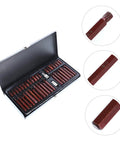 Forty Piece Star Spline Socket Bit Set For Quick Auto Repair And Top Notch Mechanics Work Features Durable Multifunctional Garage Tool Kit With Handy Storage Box showing bits in a black storage case.