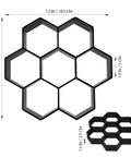 Hexagon Stepping Stone Paver Molds Three Pack Concrete Forms for DIY Walkway Pavement Garden Path Outdoor Patio Yard Lawn Moulds