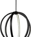 Khloe Three-Light LED Pendant In Oil Rubbed Bronze Finish Aluminum Fixture For A Modern Home Vibe Perfect For Kitchen Island Breakfast Nook Or Bar Area, featured in elegant spherical design