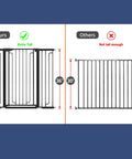 36 Inch Tall Baby Gate For Stairs And Doorways Fits Openings From About 29 To 51 Inches Auto Close Walk Through Gate comparison