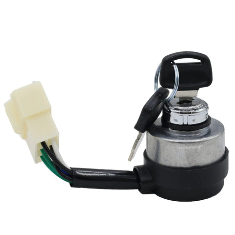 Six Wire Ignition Switch Key For DuroMax Generators Includes Two Keys Fits XP10000EH XP12000E XP12000EH shown with key attached