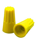 Yellow Twist On Wire Connectors For 18 To 12 AWG Wire Easy Screw On Cap Conical Nuts Durable UL Flame Retardant solid stranded