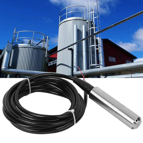 Go-To Submersible Water Level Sensor For Oil Tanks 24V DC 4-20mA Output 0-2 Meter Range Diffusion Silicon Liquid Level Transmitter