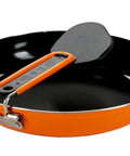 Summit Skillet Nonstick Camping Cookware For Backpacking Stoves, Ceramic Coated Aluminum Pan With Nestable Turner