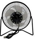Back view of Solar Powered Fan With USB Power Supply For Outdoor Camping RV Greenhouse Dog Kennel And Trailer