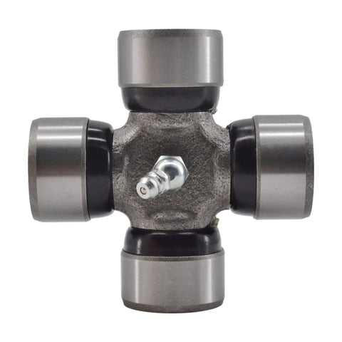 Premium U Joint Cross And Bearing Kit For 35 Series Drivetrain Fix. Close-up of rugged joint with 1.25 inch caps.