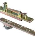 Heavy Duty Wooden Door Invisible Floor Spring With 360 Degree Rotation Stainless Steel Hidden Pivoting Hinge For Smooth Self Closing And Quiet Operation 100kg Capacity, shown disassembled with visible components.