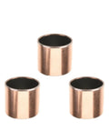 3 Pack Oilless Bushings Sleeve Bearings Built Tough With Bronze Composite Coating And Carbon Steel Base Measures 0.98 Inch Bore By 1.1 Inch Od.
