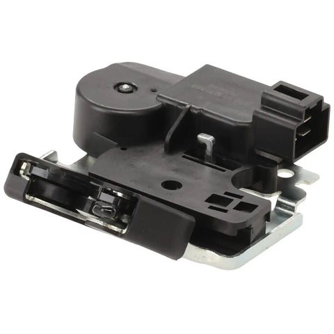 Premium Door Lock Actuator Fits Nissan Altima 2007 To 2012 Quick Install With All Hardware Sturdy Build To Keep Your Car Secure And Running Smoothly Like A Dream. Black plastic door lock actuator with metal bracket, angled front view