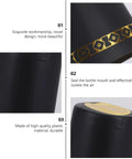 Pro Grade PVC Heat Shrink Capsules For Wine Bottles 100 Pack Black Sealer details and design focus