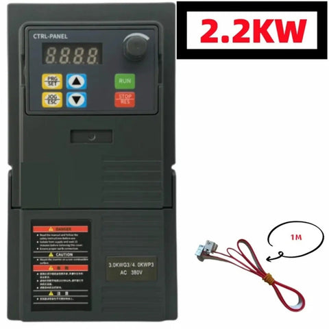 Economical 220V VFD Variable Frequency Drive Inverter Motor Speed Controller 2.2KW with display panel and cable