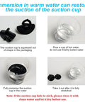 Four steps to restore suction cup for Rear Window Sun Shade For Cars With Suction Cups, UV Protection Mesh Cover For Back Window, 39 By 19 Inches
