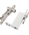 360 Degree Hydraulic Automatic Return Door Closer With Hidden Hinge for Roll Easy Closing, showing detailed metal components.