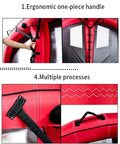 Inflatable Wingsurfer Kite For Wind Wing Foiling, 4m² Handheld Foil Wing Kite With Window showing ergonomic handle and seams