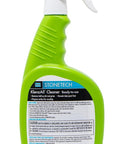 Back view of KlenzAll Heavy Duty Cleaner For Stone And Tile, Grout And Masonry, 24 Oz Spray Bottle, breaks down tough dirt and grease