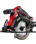 Ultra Compact 12v Brushless Circular Saw Equipped With A Rugged 5 Half Inch Thin Kerf Carbide Blade And A Beefy Onboard Air Blower.