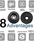 30 Pack Rubber Feet Bumpers For Tables And Chairs, Floor Protectors With Metal Washer, highlighting 8 advantages