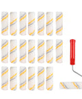 Hassle Free Mini Wall Paint Roller With Dense Wool Cover For Seamless Door And Baseboard Trim Projects Quick Setup Do It Yourself House Painting Supplies Delivers A Flawless Finish Every Single Time. Includes mini rollers and handle.