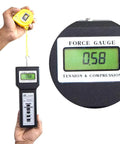 Digital Force Gauge Pro Grade 20Kg Range for Tension and Compression Spring Testing, Push Pull Meter With Peak Hold, High Accuracy and Resolution, Three Display Units, Includes Factory Calibration Certificate, Model FG20KG, with digital display