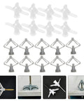 Heavy Duty Drywall Anchors Kit 400Pcs Nylon And ABS Wall Plugs With Butterfly Expansion For Metal And Gypsum Boards, Self Drilling