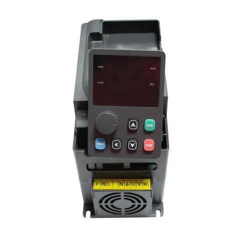 Front view of Variable Frequency Drive 220V 2.2KW 3HP 10A Inverter For Spindle Motors, Single Phase To Three Phase Converter